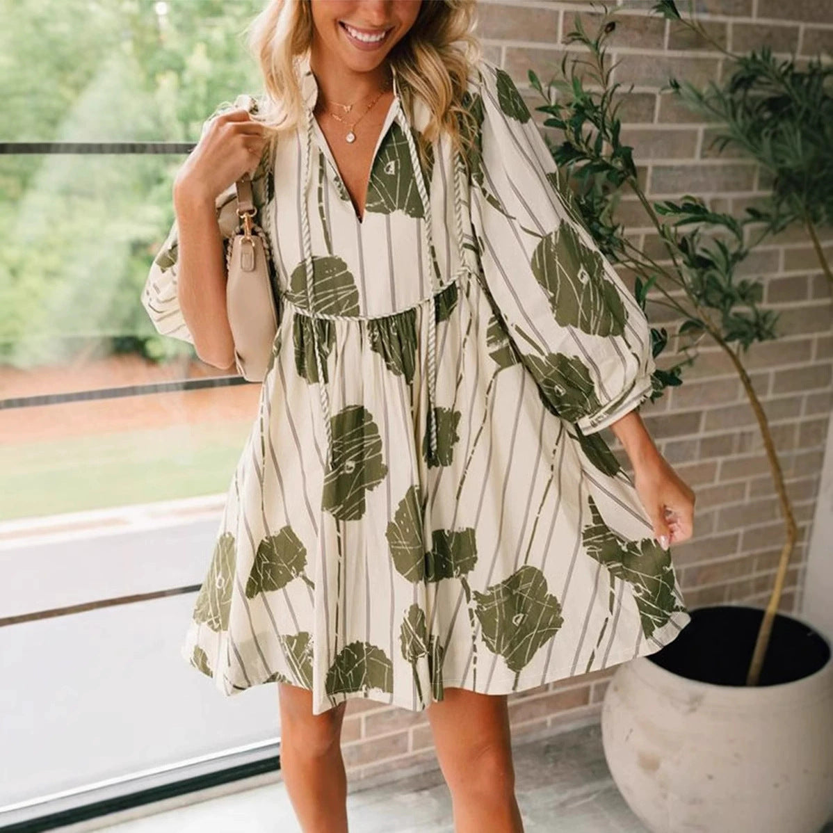Summer Women’s Printing Fairy Dress – Lightweight Spring & Summer Strap Dress