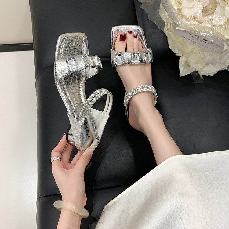 2026 Early Spring Fairy-Inspired Crystal & Rhinestone Sandals For Women