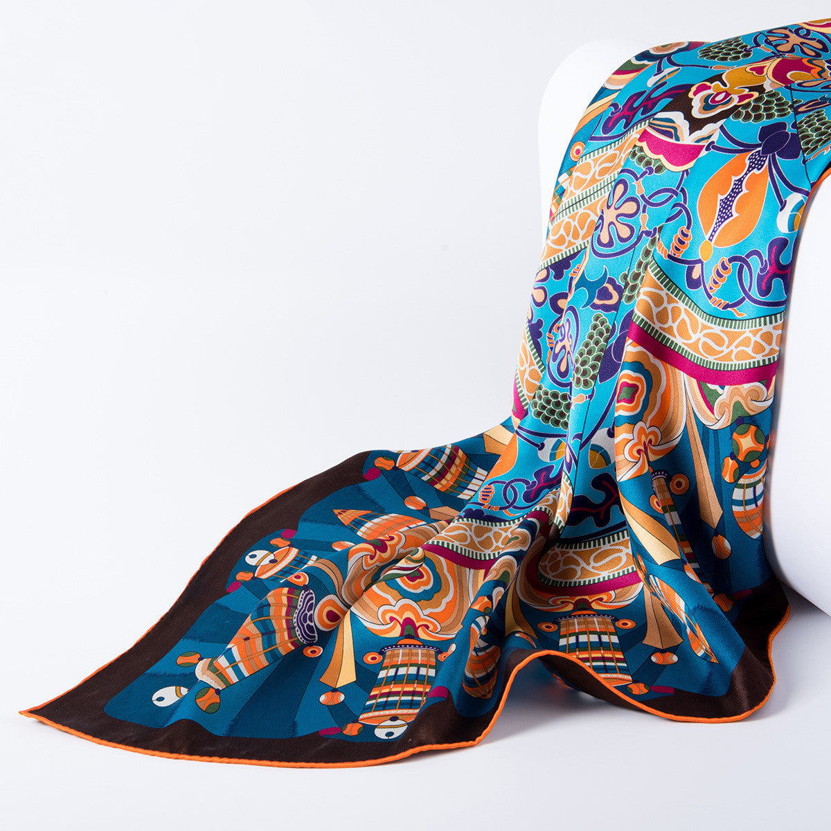 Silk Scarf Large Square for Women – 100% Pure Silk Luxury Shawl