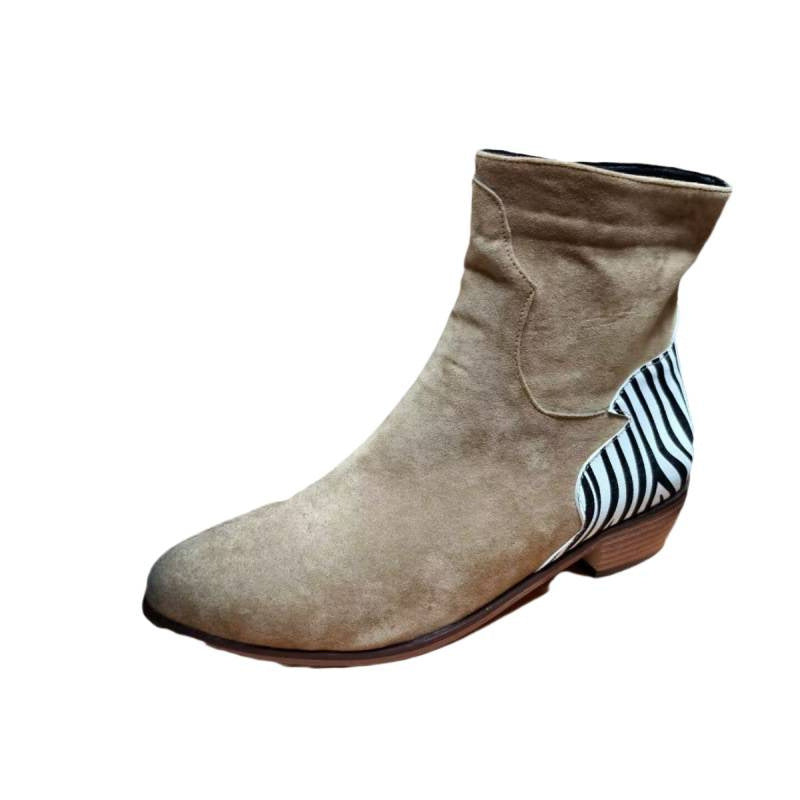 Chunky Low-heel Boots For Women