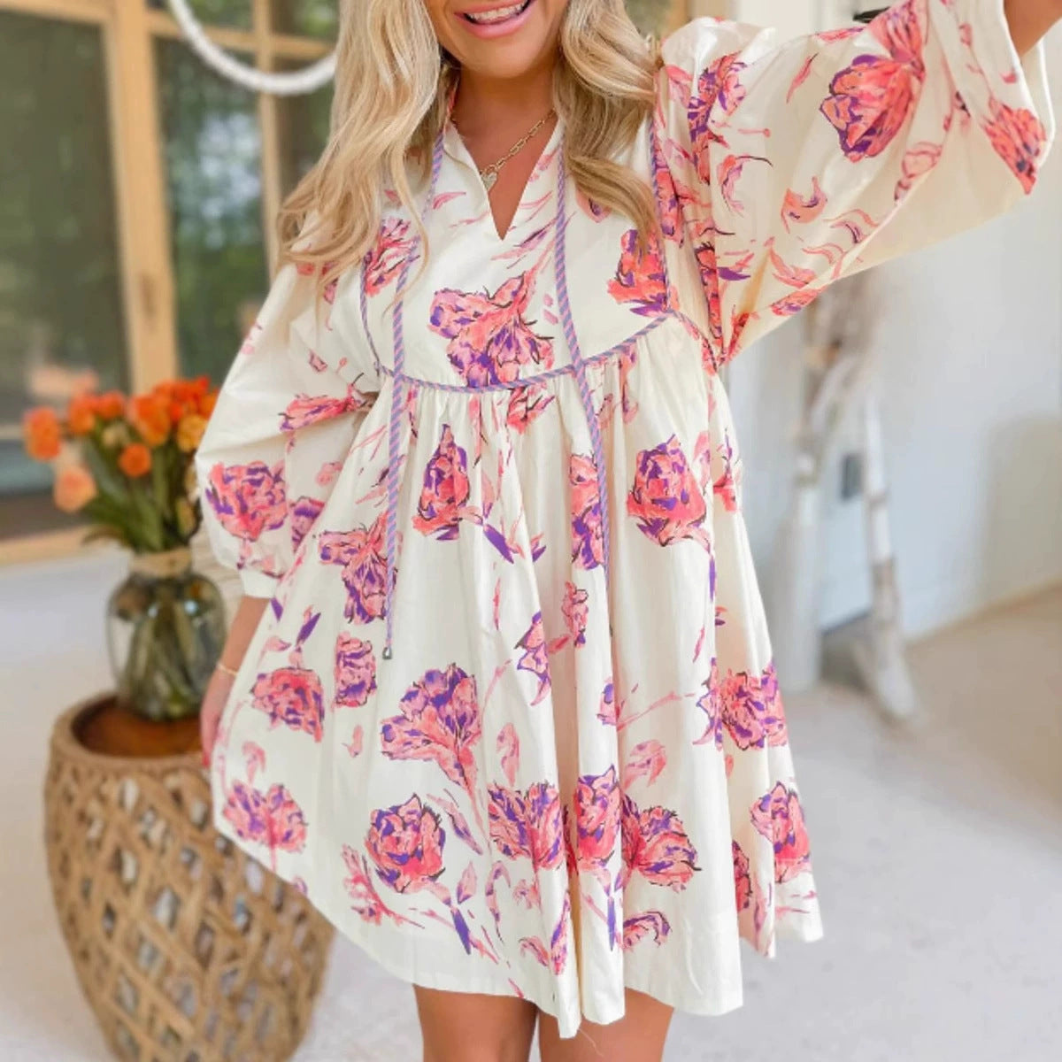 Summer Women’s Printing Fairy Dress – Lightweight Spring & Summer Strap Dress