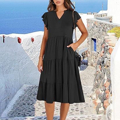 Casual Loose Fit Big Hem Everyday Dress