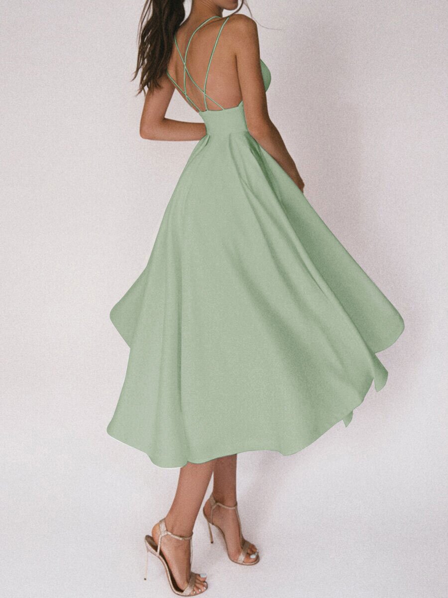 Sexy V-neck Suspender Dress For Women