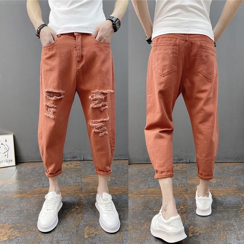 Casual Loose Fit Teenager Denim Pants