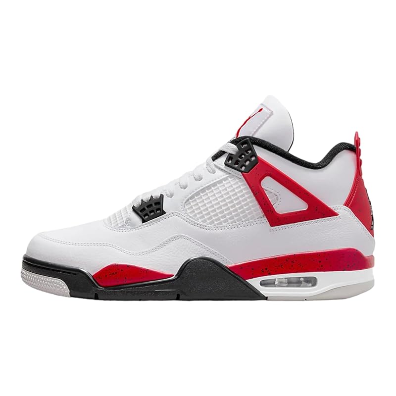   Air Jordan 4 Retro White Fire Red-black Cement  