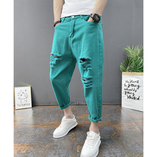 Casual Loose Fit Teenager Denim Pants