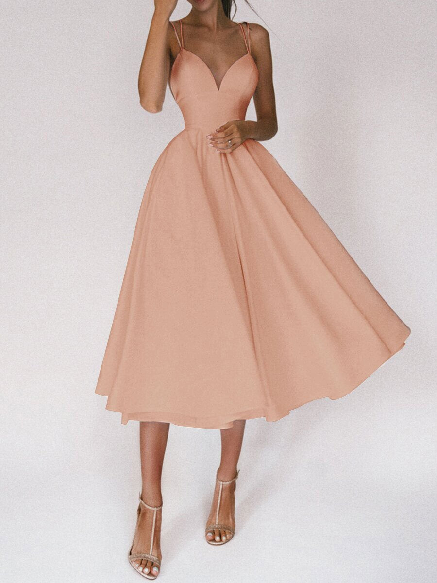 Sexy V-neck Suspender Dress For Women