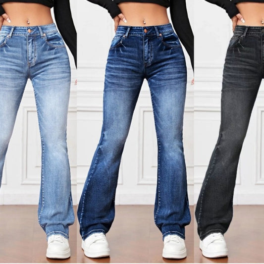 Women’s High Waist Bootcut Denim Trousers