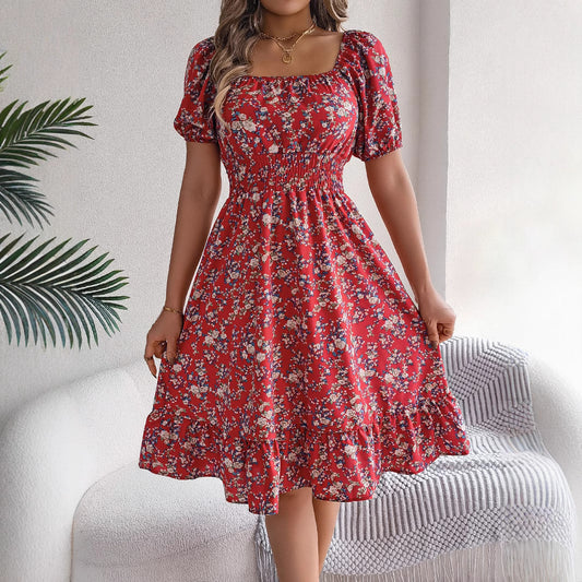 floral-print-ruffle-dress-detail