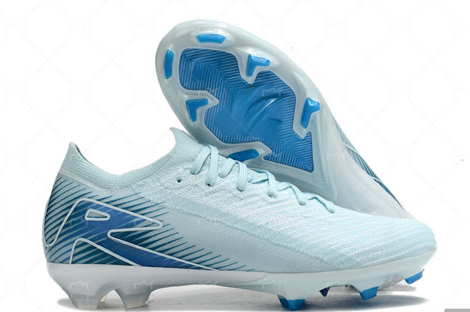   Mercurial Vapor 16 Elite Blueprint FG Low-Top Soccer Cleats White Blue  