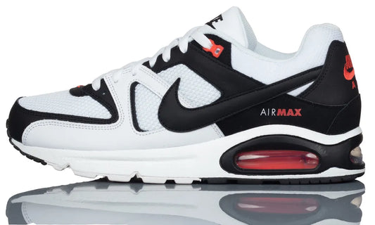   Air Max Command Women's Shoes White Black Max Orange Upper  