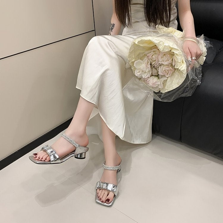 2026 Early Spring Fairy-Inspired Crystal & Rhinestone Sandals For Women
