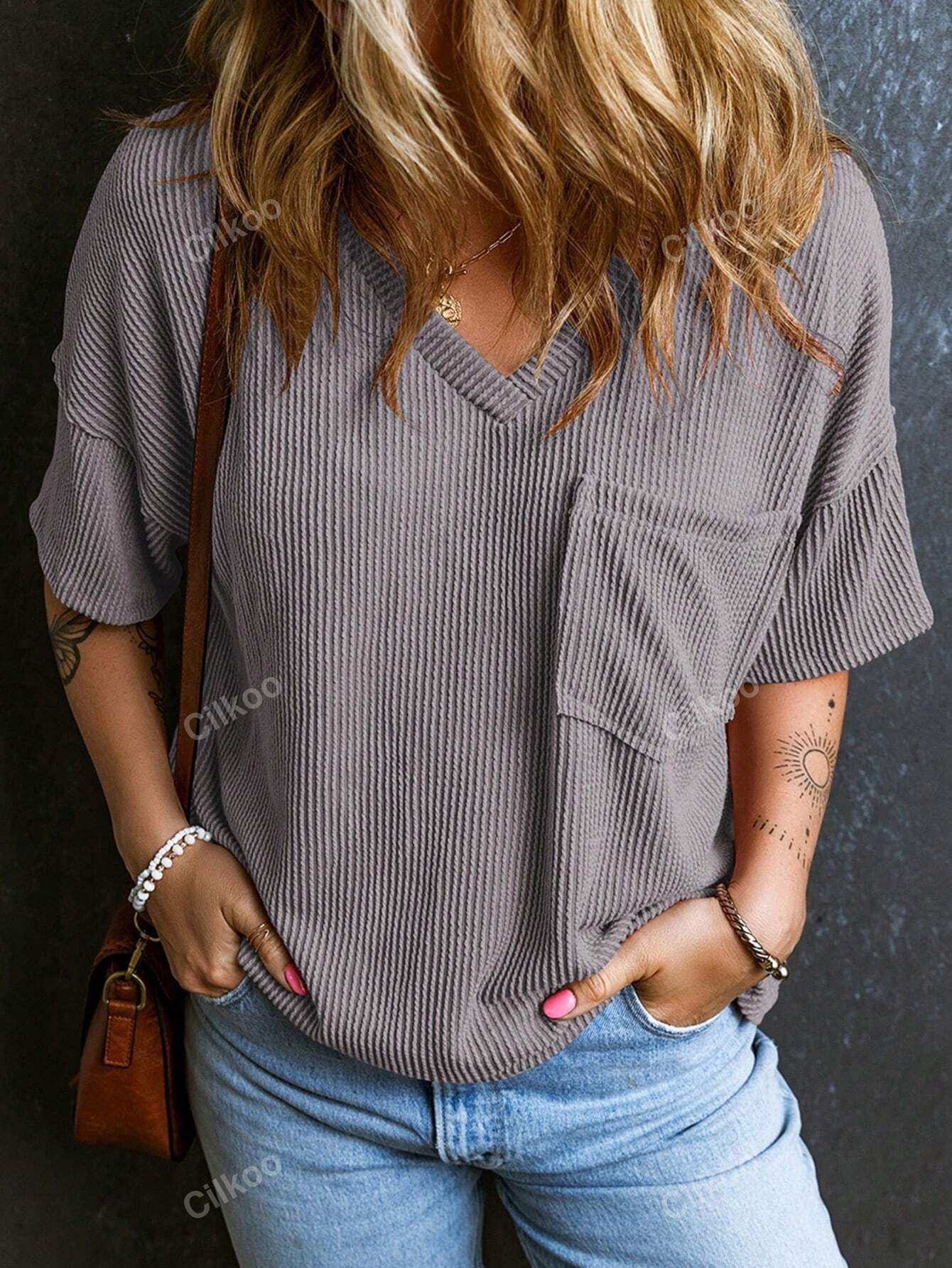 Loose Fit Short Sleeve Street Style Shirt