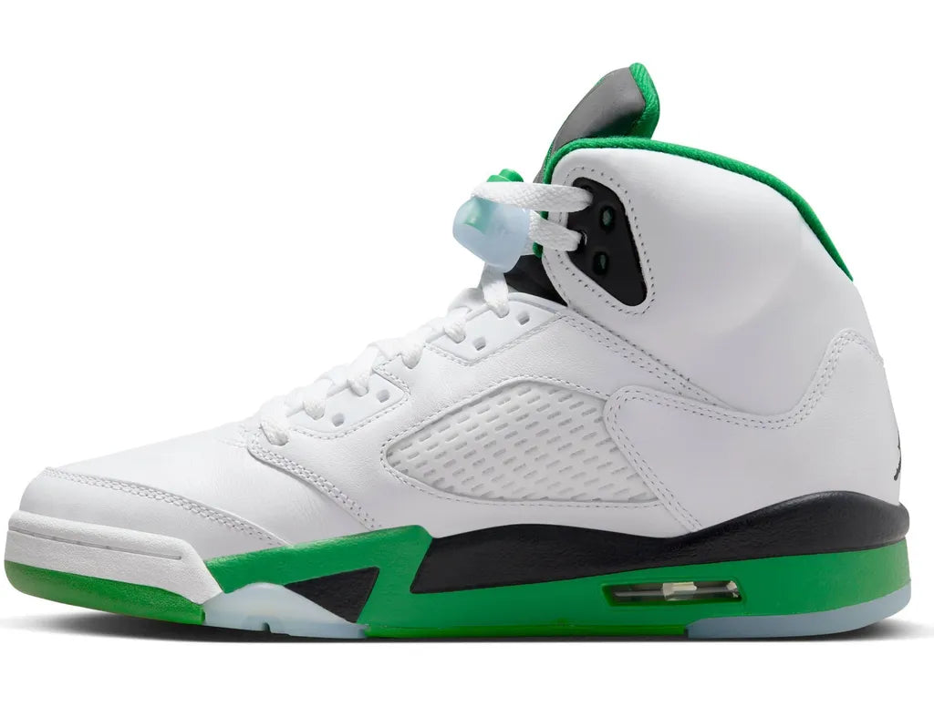   Air Jordan 5 Retro Low Green White Black  
