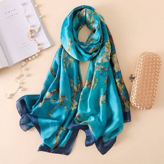 Women’s summer sunscreen shawl lightweight UV protection scarf